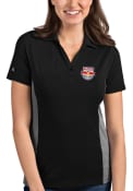 New York Red Bulls Womens Antigua Venture Polo Shirt - Black