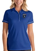 San Jose Earthquakes Womens Antigua Salute Polo Shirt - Blue