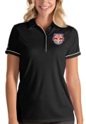 New York Red Bulls Womens Antigua Salute Polo Shirt - Black