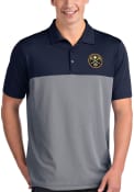 Denver Nuggets Antigua Venture Polo Shirt - Navy Blue