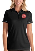 Atlanta Hawks Womens Antigua Salute Polo Shirt - Black