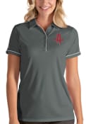 Houston Rockets Womens Antigua Salute Polo Shirt - Grey