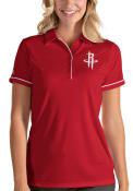 Houston Rockets Womens Antigua Salute Polo Shirt - Red