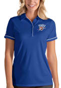 Oklahoma City Thunder Womens Antigua Salute Polo Shirt - Blue