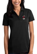 Miami Heat Womens Antigua Tribute Polo Shirt - Black