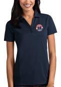 Washington Wizards Womens Antigua Tribute Polo Shirt - Navy Blue