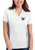 Charlotte Hornets Womens Antigua Venture Polo Shirt - White