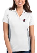 Miami Heat Womens Antigua Venture Polo Shirt - White