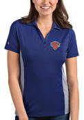 New York Knicks Womens Antigua Venture Polo Shirt - Blue