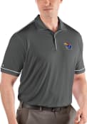Kansas Jayhawks Antigua Salute Polo Shirt - Grey