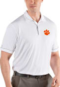 Clemson Tigers Antigua Salute Polo Shirt - White