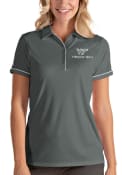 Virginia Tech Hokies Womens Antigua Salute Polo Shirt - Grey