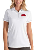 Ole Miss Rebels Womens Antigua Salute Polo Shirt - White