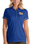 Pitt Panthers Womens Antigua Salute Polo Shirt - Blue