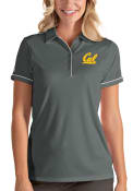 Cal Golden Bears Womens Antigua Salute Polo Shirt - Grey