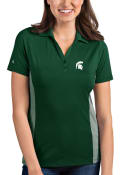 Michigan State Spartans Womens Antigua Venture Polo Shirt - Green