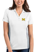 Michigan Wolverines Womens Antigua Venture Polo Shirt - White