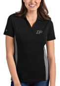 Purdue Boilermakers Womens Antigua Venture Polo Shirt - Black
