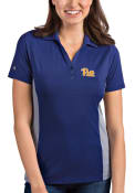 Pitt Panthers Womens Antigua Venture Polo Shirt - Blue