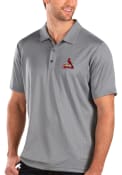 St Louis Cardinals Antigua Balance Polo Shirt - Grey