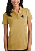 New Orleans Saints Womens Antigua Tribute Polo Shirt - Gold