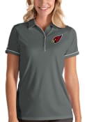 Arizona Cardinals Womens Antigua Salute Polo Shirt - Grey