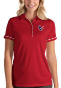 Houston Texans Womens Antigua Salute Polo Shirt - Red