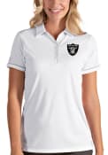 Las Vegas Raiders Womens Antigua Salute Polo Shirt - White