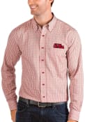 Ole Miss Rebels Antigua Structure Dress Shirt - Red