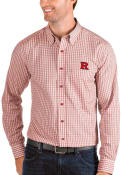 Rutgers Scarlet Knights Antigua Structure Dress Shirt - Red