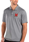 Maryland Terrapins Antigua Balance Polo Shirt - Grey