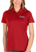 Atlanta Braves Womens Antigua Balance Polo Shirt - Red
