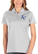 Kansas City Royals Womens Antigua Balance Polo Shirt - White