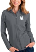 New York Yankees Womens Antigua Glacier Light Weight Jacket - Grey