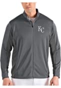 Kansas City Royals Antigua Passage Medium Weight Jacket - Grey