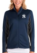 New York Yankees Womens Antigua Passage Medium Weight Jacket - Navy Blue