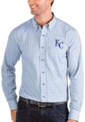 Kansas City Royals Antigua Structure Dress Shirt - Blue