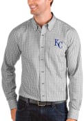 Kansas City Royals Antigua Structure Dress Shirt - Grey