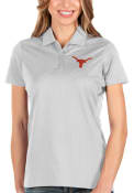 Texas Longhorns Womens Antigua Balance Polo Shirt - White