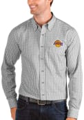 Los Angeles Lakers Antigua Structure Dress Shirt - Grey