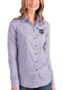 Charlotte Hornets Womens Antigua Structure Dress Shirt - Purple