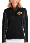 Los Angeles Lakers Womens Antigua Passage Medium Weight Jacket - Black