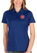 Detroit Pistons Womens Antigua Balance Polo Shirt - Blue