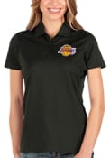 Los Angeles Lakers Womens Antigua Balance Polo Shirt - Black