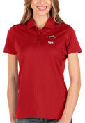 Miami Heat Womens Antigua Balance Polo Shirt - Red