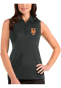 New York Mets Womens Antigua Tribute Sleeveless Tank Top - Grey