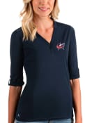 Columbus Blue Jackets Womens Antigua Accolade T-Shirt - Navy Blue