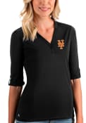 New York Mets Womens Antigua Accolade T-Shirt - Black