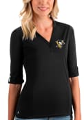 Pittsburgh Penguins Womens Antigua Accolade T-Shirt - Black