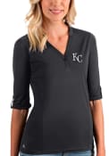 Kansas City Royals Womens Antigua Accolade T-Shirt - Grey